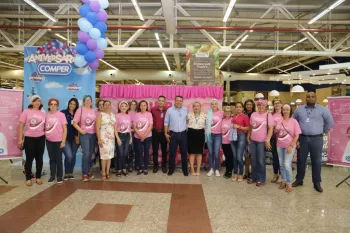 Lan�amento da Campanha Len�o Solid�rio da rede Comper