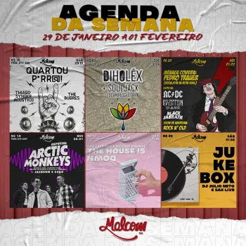 Agenda da Semana Malcon Pub - Gilda Portella