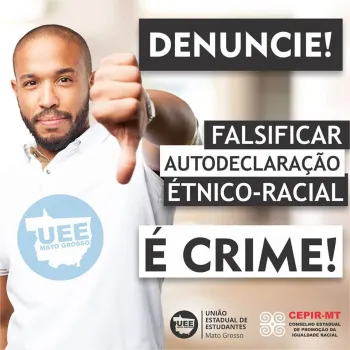 AUTODECLARA��O �TNICO-RACIAL FALSA � CRIME �  por Gilda Portella