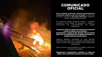 Rey Vaqueiro n�o sofreu ferimentos e nenhum membro da banda ficou com les�es graves.