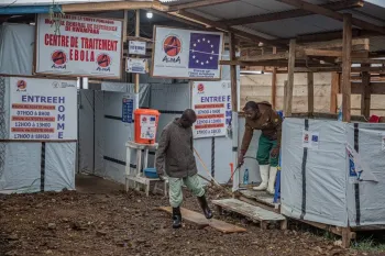 Essa � a 17� epidemia de ebola registrada na Rep�blica Democr�tica do Congo. Foto: BENEDICTION MURHABAZI / AFP.