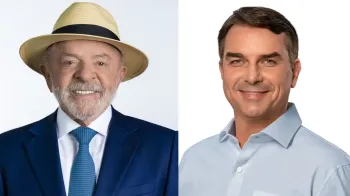 Luiz In�cio Lula da Silva (PT) e Fl�vio Bolsonaro (PL)