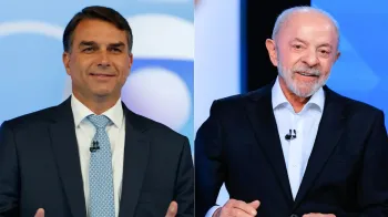 Fl�vio Bolsonaro e Lula disputam o segundo turno das elei��es deste ano. Foto: Ricardo Stuckert/Campanha Lula; Charles Vieira/Campanha Fl�vio.