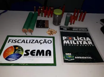Sema apreende explosivos durante opera��o