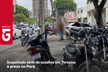Suspeito de s�rie de assaltos no Piau� � preso no Par� Foto: Pol�cia Civil do Piau� (Ajustada por IA)