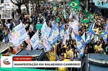 Manifesta��o de 7 de setembro em Balne�rio Cambori�