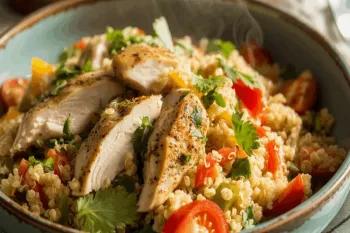 Quinoa com frango e legumes (Imagem: Food craving | Shutterstock)