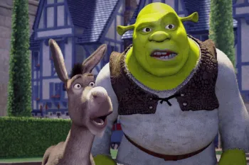 Ogro Shrek e o Burro Falante em cena do filme (Imagem: Reprodu��o digital | DreamWorks Pictures)