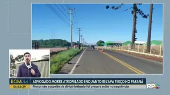 Advogado morre atropelado em Imbituva