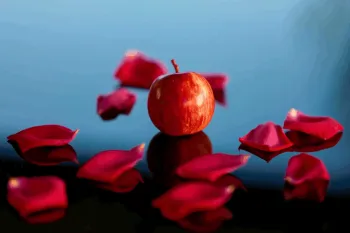 A ma�� e as rosas vermelhas simbolizam o amor, o prazer e a valoriza��o da beleza