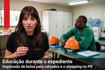 Educa��o durante o expediente leva sala de aula ao canteiro de obras e ao shopping no PR (Ajustada por IA)