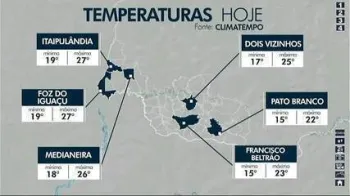 Paran� est� sob alerta amarelo at� sexta-feira (30). Foto: Inmet