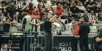 Barba comemora a sequ�ncia de boas partidas do Galo (Pedro Souza)