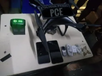 Drone � apreendido com celulares e carregadores na PCE