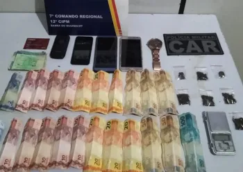 PM prende casal comercializando droga via delivery em Barra do Bugres