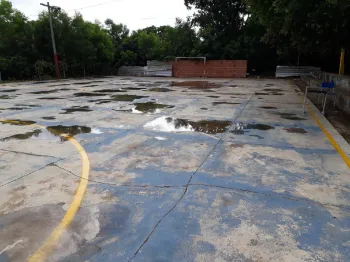 Seduc investe R$ 649 mil em nova quadra poliesportiva para escola de Vrzea Grande
