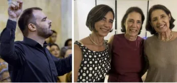 O sobrinho-trineto e a sobrinha-neta do maestro fazem parte de uma fam�lia que tem a m�sica e a arte em seu DNA - Foto: Divulga��o