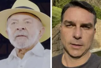 Lula votou em S�o Bernardo do Campo e Fl�vio Bolsonaro, no Rio de Janeiro - Fotos: Reprodu��o/Instagram