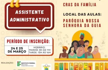 IFMT e Prefeitura ofertam curso de Assistente Administrativo pelo Programa �Mulheres Mil�; Inscri��es v�o at� HOJE (25)