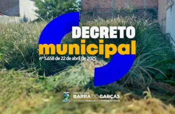 Prefeitura de Barra do Gar�as notifica propriet�rios para limpeza de terrenos baldios at� 30 de maio