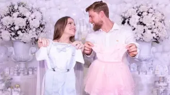 Ex-BBB Paulinha Leite est� gr�vida de G�meos e revela nomes: >Diamantes>