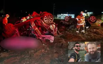Policial e advogado morrem em grave acidente na BR-060; mulher ficou ferida
