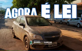 Barra do Gar�as sanciona lei para recolhimento de ve�culos abandonados em vias p�blicas