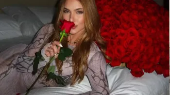 Virginia Fonseca ganha buqu� com 500 rosas avaliado em R$ 18 mil em Dubai