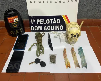 Trs faccionados so presos em flagrante pela Polcia Militar em Dom Aquino