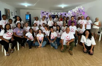 A��o de sa�de orienta grupo da melhor idade sobre preven��o do c�ncer de boca em Porto Alegre do Norte