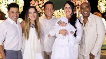 Wanessa Camargo mostra celebra��o em fam�lia no batizado da irm� ca�ula: >Clara>