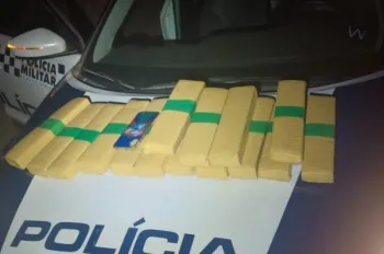 Pol�cia Militar prende dois homens com 15 tabletes de maconha durante abordagem na MT-246