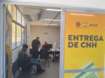Sala de entrega de Carteira Nacional de Habilita��o do Detran-RN � Foto: Divulga��o