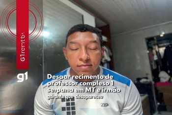 Irm�o g�meo desabafa ap�s desaparecimento de professor completar 1 semana em MT (Ajustada por IA)
