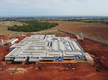 A constru��o do Hospital Estadual do M�dio Norte, em Tangar� da Serra, j� atingiu 71% de execu��o Cr�dito - SES-MT