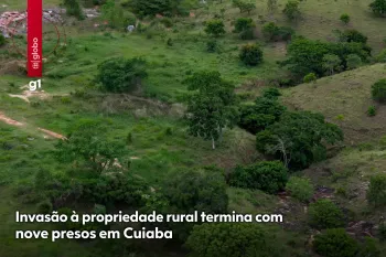 Grupo � detido ap�s den�ncia de invas�o em terreno no Contorno Leste, Cuiab� (Ajustada por IA)