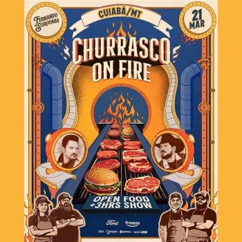 Churrasco On Fire - Fernando & Sorocaba desembarca em Cuiabá/MT em março de 2026