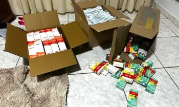 Bras�lia- DF - 24/04/2025 - A Pol�cia Federal, com apoio da ANVISA, deflagrou na manh� desta quinta-feira (24/4) a Opera��o Dose Clandestina, com o objetivo de desarticular um grupo criminoso. Foto Pol�cia Federal