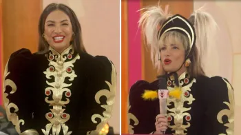 Patricia Poeta se transforma em Xuxa no Encontro &bull; Reprodu��o/Globoplay