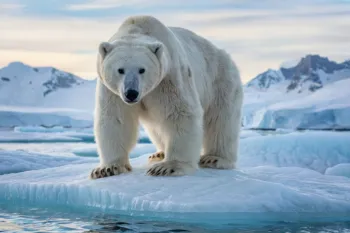 O urso-polar impressiona por seu porte fsico e capacidade de sobreviver em condies extremas (Imagem: Stock8ted | Shutterstock)