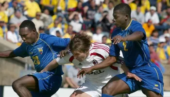 Amistoso entre Equador e AC Milan, nos EUA� Reprodu��o / FEF