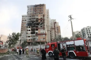 Pr�dio atacado por Israel em Teer� 13/6/2025 Majid Asgaripour/WANA (West Asia News Agency) via REUTERS