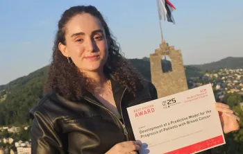 A estudante Patrcia Honorato venceu um prmio na Sua