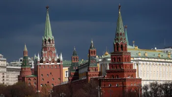 Vista do Kremlin, em Moscou�