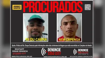 Disque Den�ncia pede informa��es sobre duas lideran�as do tr�fico de drogas de Alagoas� Divulga��o / Procurados