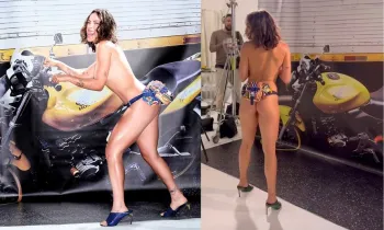 A atriz e comediante Valentina Bandeira sem seu primeiro ensaio sensual Foto: reprodu��o/ instagram