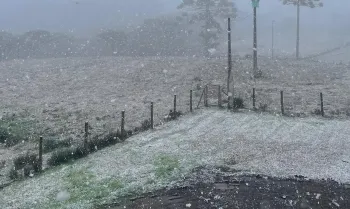 S�o Jos� dos Ausentes (RS), 09/08/2025 - Neve no Rio Grande do Sul. Foto: Milena Velho Amaral/Divulga��o