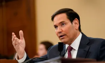 Secret�rio de Estado dos EUA, Marco Rubio, durante audi�ncia em comiss�o da C�mara dos Deputados dos EUA
21/05/2025 REUTERS/Elizabeth Frantz