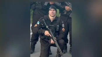 O policial militar Allan de Oliveira foi morto a tiros em Nova Igua�u Foto: Reprodu��o