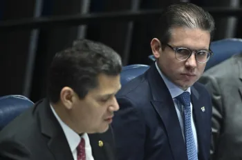 Presidente da C�mara dos Deputados, Hugo Motta, e presidente do Senado, Davi Alcolumbre,